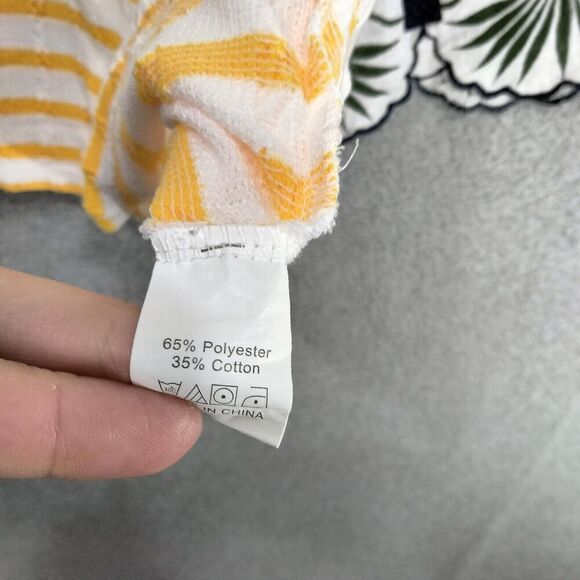 C+D+M Collection Pullover Sweater Womens Size S Embroidered Scalloped 3/4 Sleeve - Picture 9 of 13